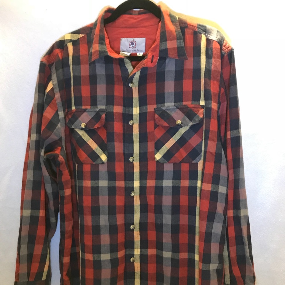 Territory Ahead Flannel Shirt Men's Sz Large L